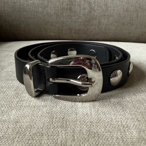 Madewell Western Studded Belt Silver sz SMALL